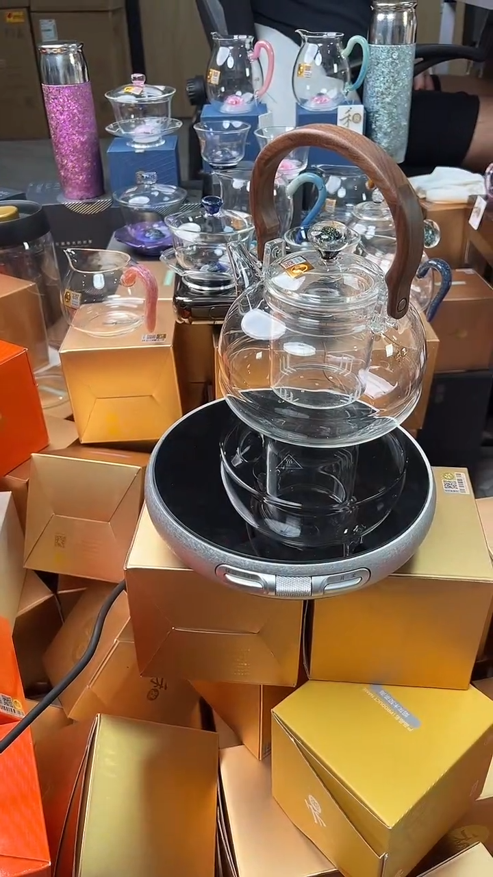 @@茗凤祥电陶炉X1冰川银+禾器雅澜壶