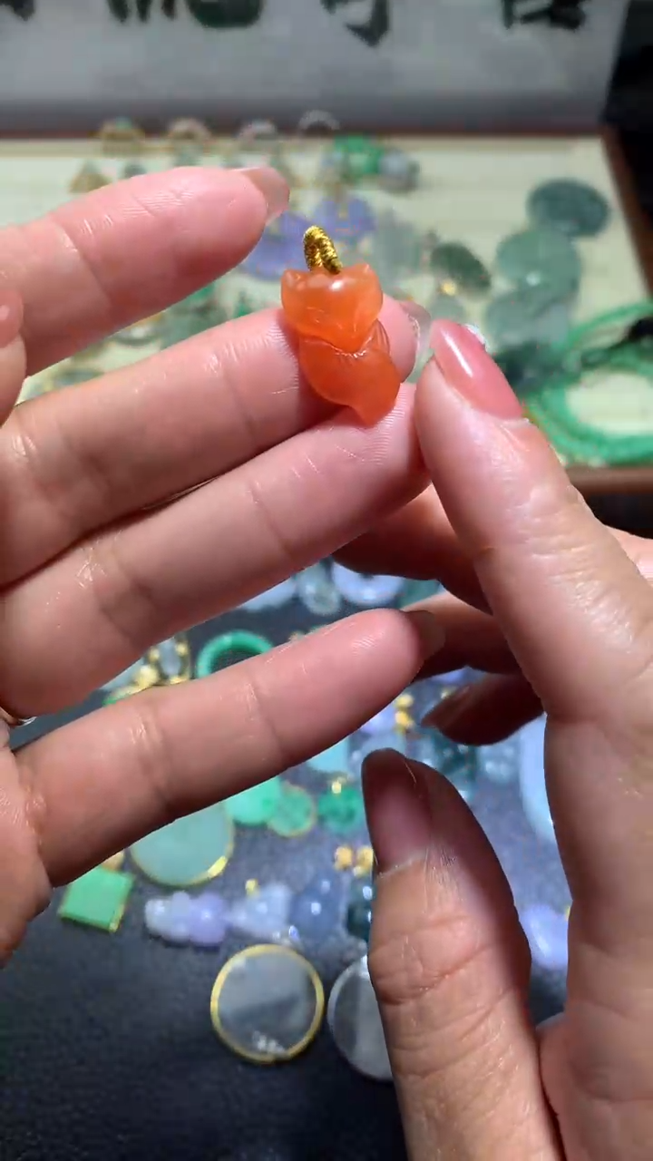 【闪购商品】南红玛瑙颈饰合金046南红吊坠