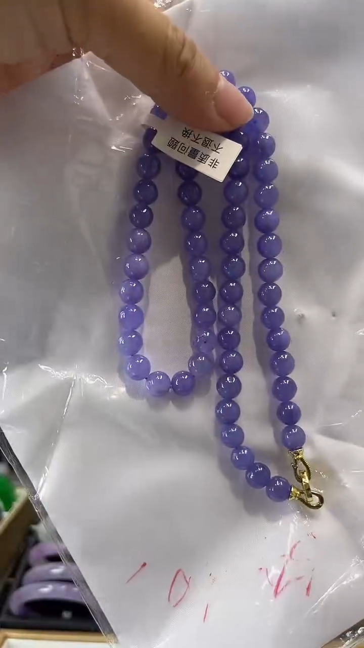 【闪购商品】砖雕闪107 紫罗兰项链