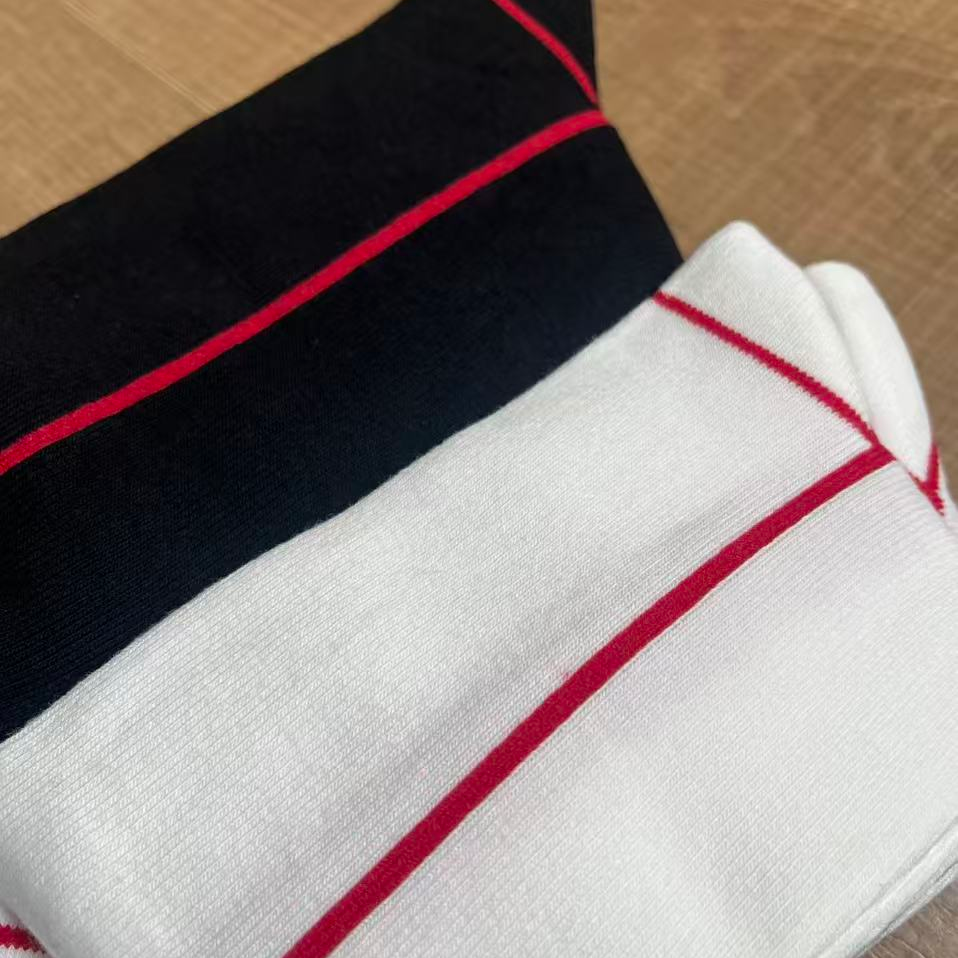 WM 5-1279 四季条纹中筒棉袜