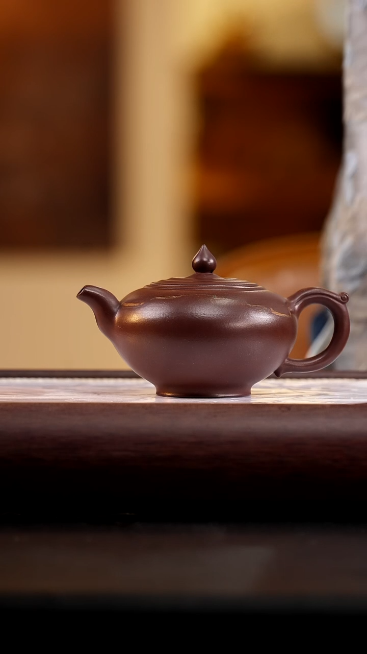 茶壶紫砂绞泥涌泉200cc