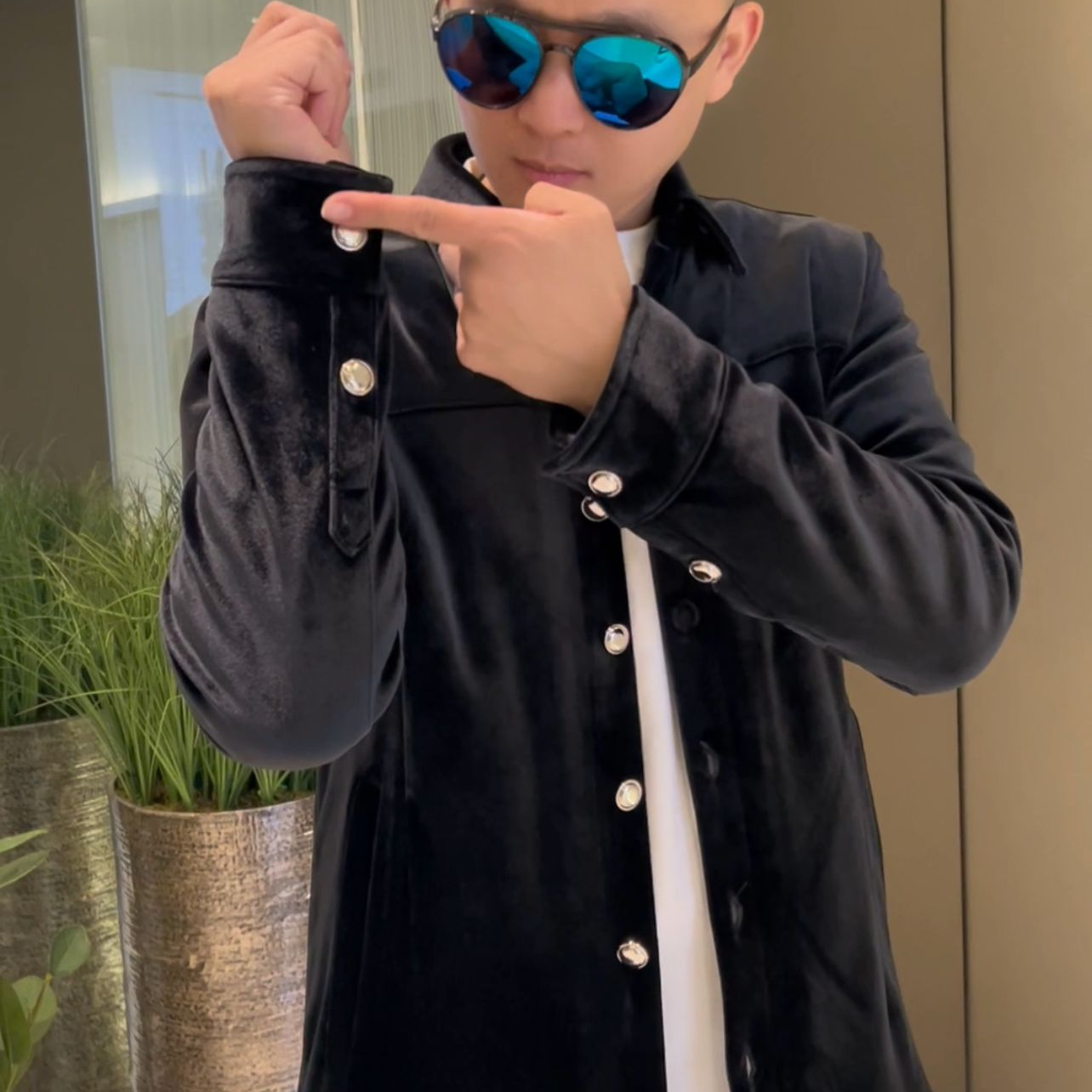 25499男士新款休闲时尚百搭薄棉外套