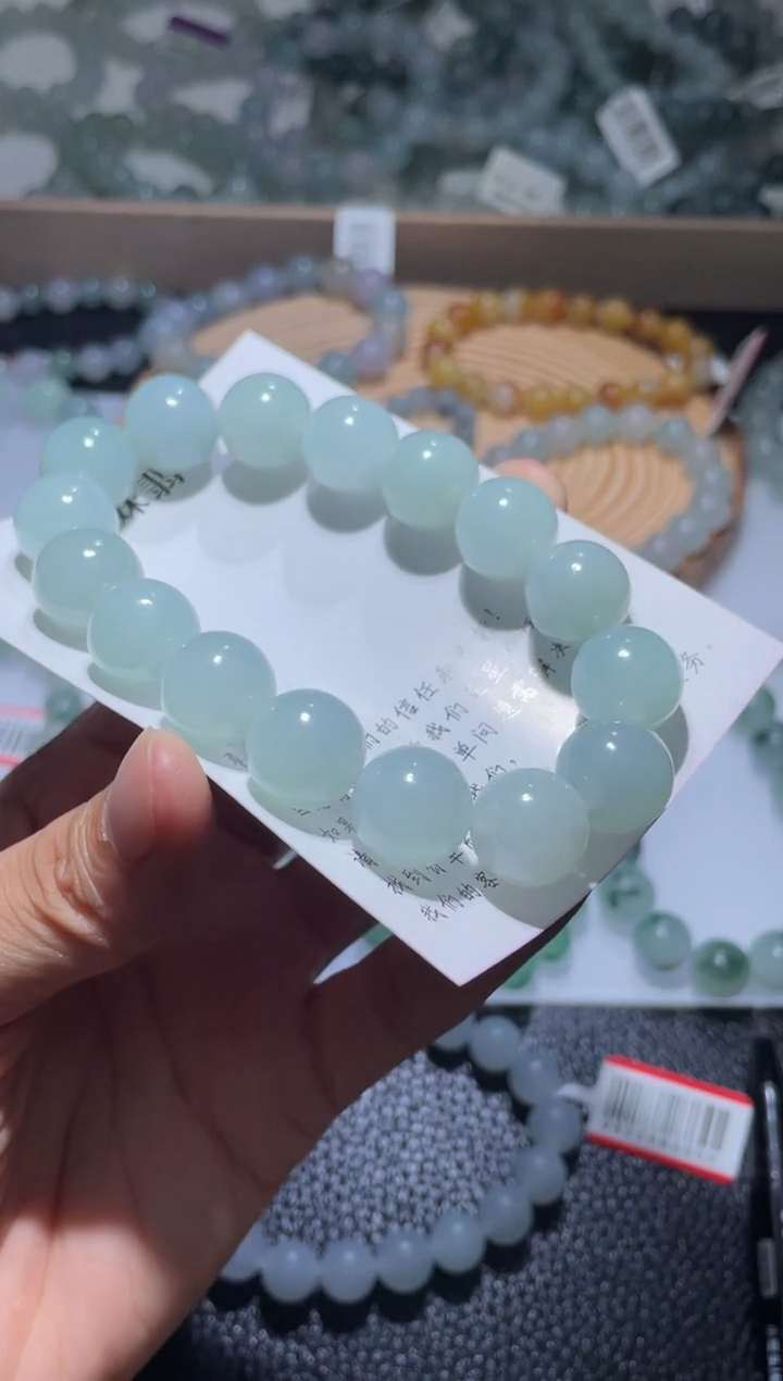 未镶嵌定制翡翠用****9翡翠手串