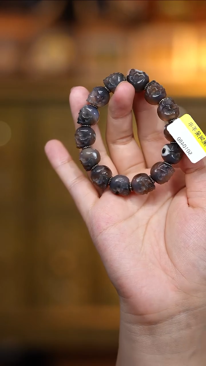 玛瑙/玉髓（覆膜）颈饰未镶嵌多宝项链多样性发其一