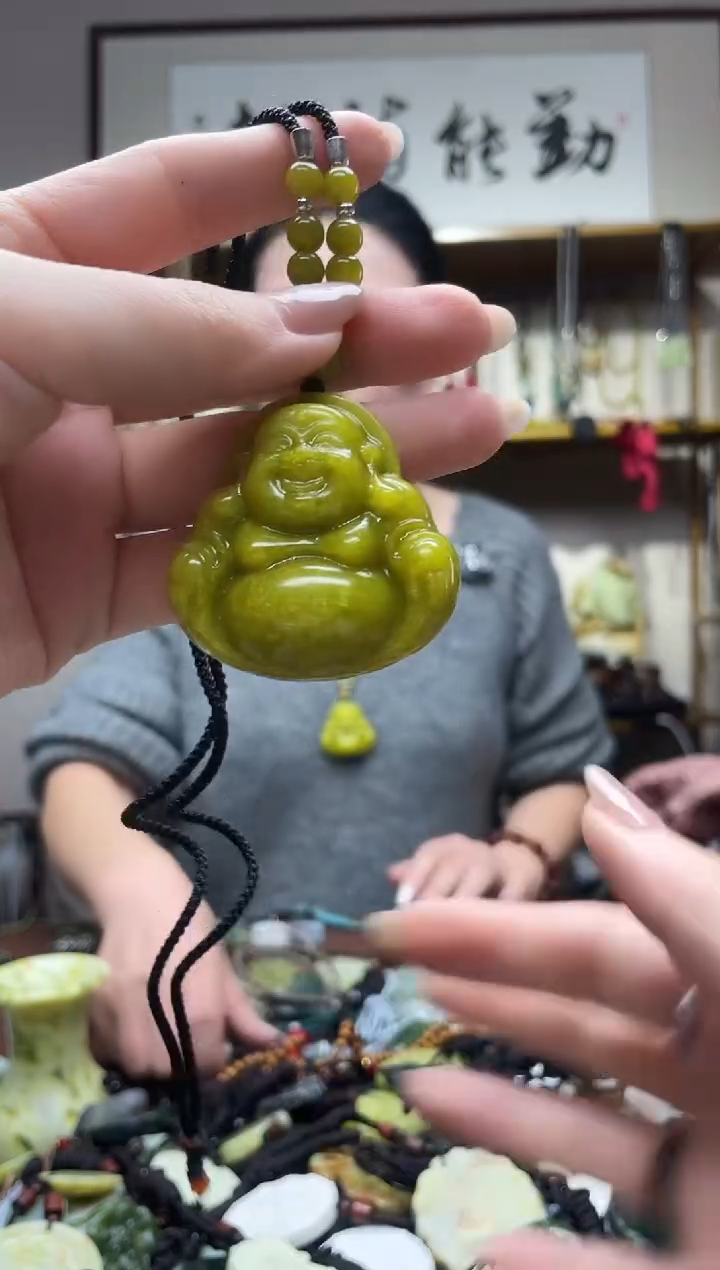 未镶嵌岫玉吊坠多样性发货拍一发一