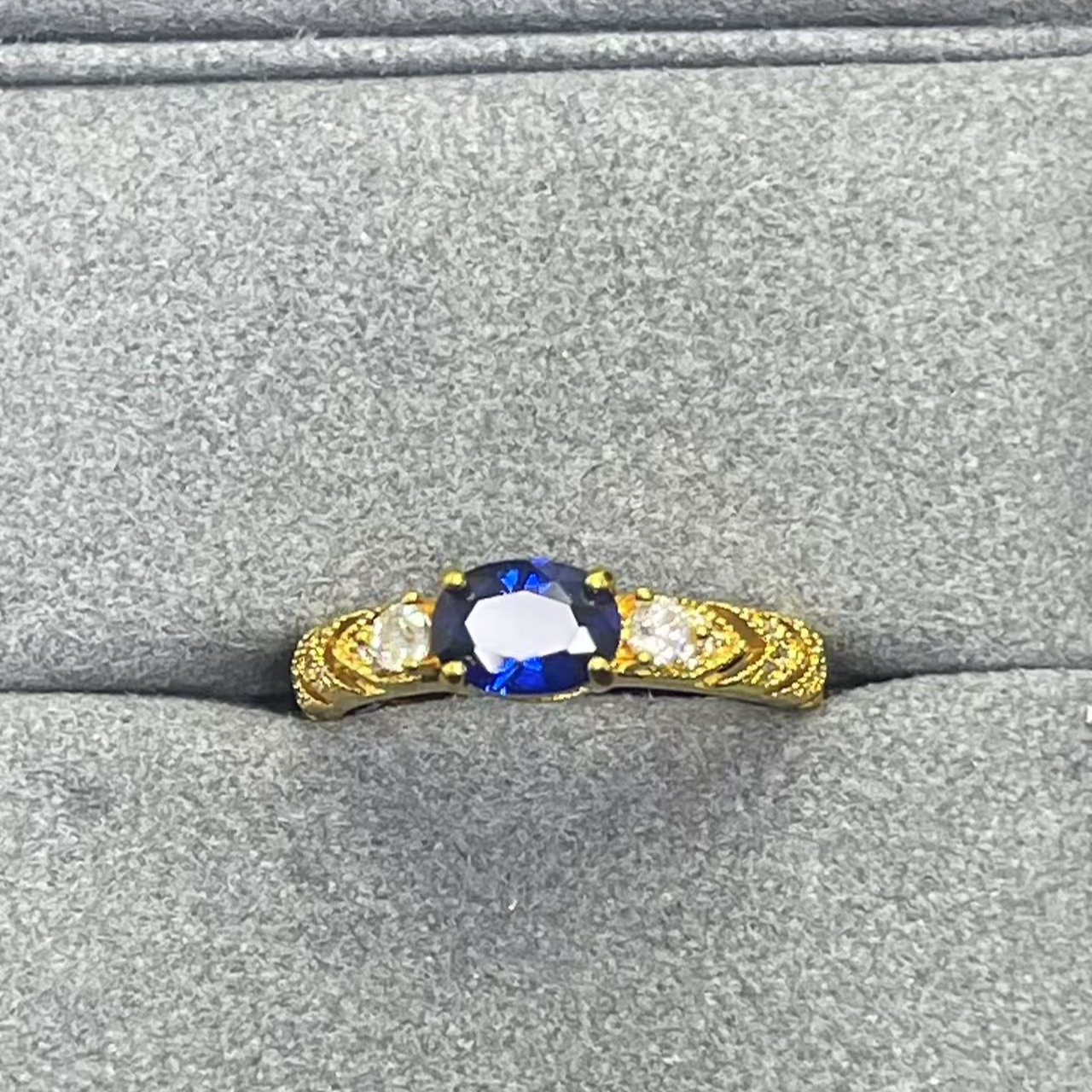 宝阁甄选蓝黄戒指134