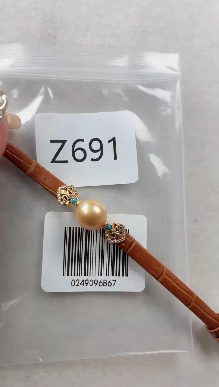 银S925镶嵌手表海水珍珠Z691