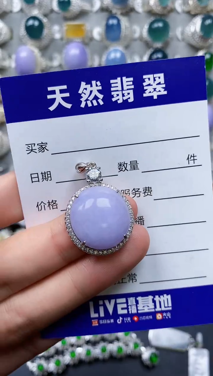 【闪购商品】翡翠颈饰银S925镶嵌0531