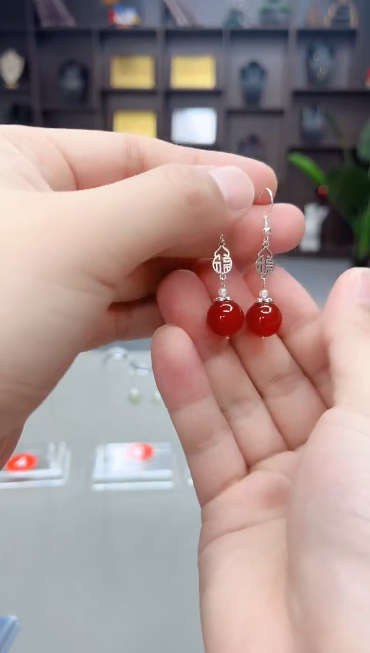 未镶嵌耳饰玛瑙/玉髓230000