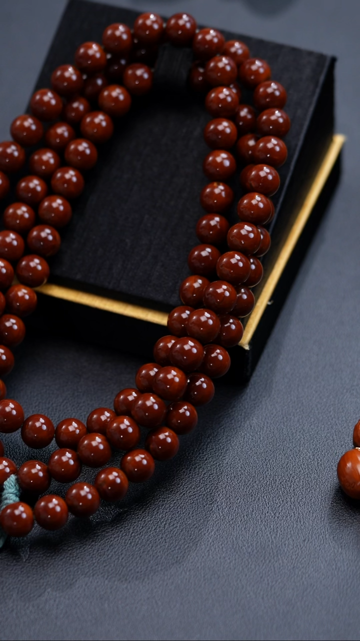 手串橄榄核田****铺正圆光珠11