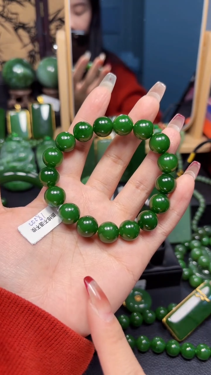 【闪购商品】和田玉（碧玉）手串未镶嵌1