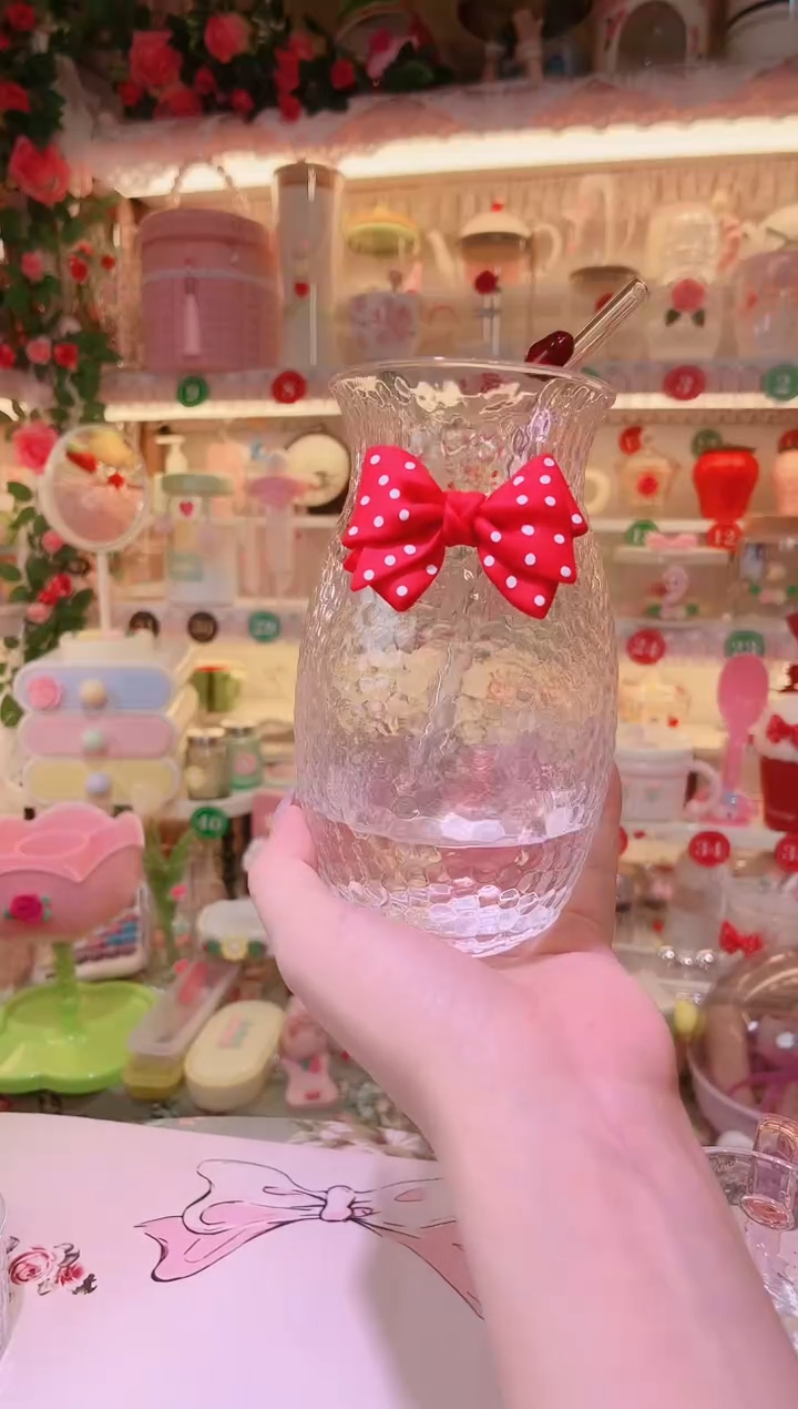其他品质好发货快放心拍！蝴蝶结吸管果汁杯