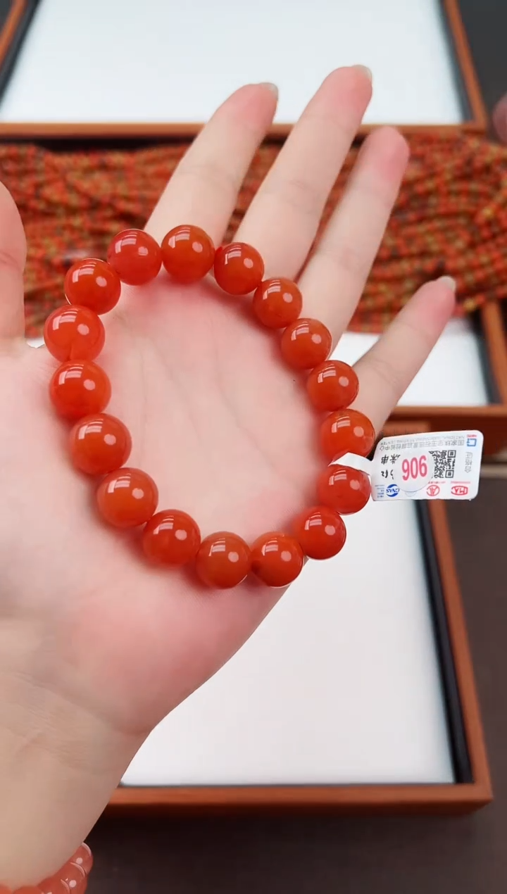 【闪购商品】南红玛瑙亮光手串卡12+未镶嵌保山杨柳滴水洞高品