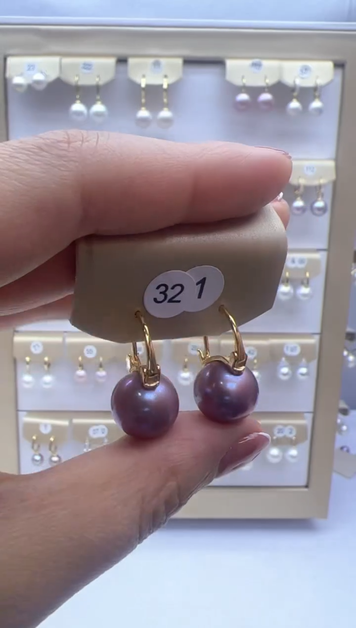 【闪购商品】淡水珍珠耳饰银S925镶嵌321