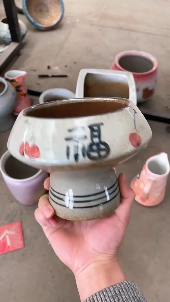 【闪购商品】摆件14-314口高  微瑕无孔一个