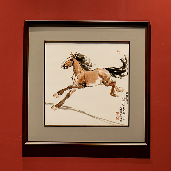 lot.10127 889冯杰中国工艺美术大师釉上彩“前程似锦”瓷板画50×50