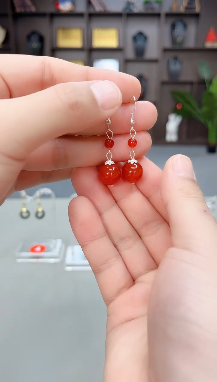 未镶嵌耳饰玛瑙/玉髓409000