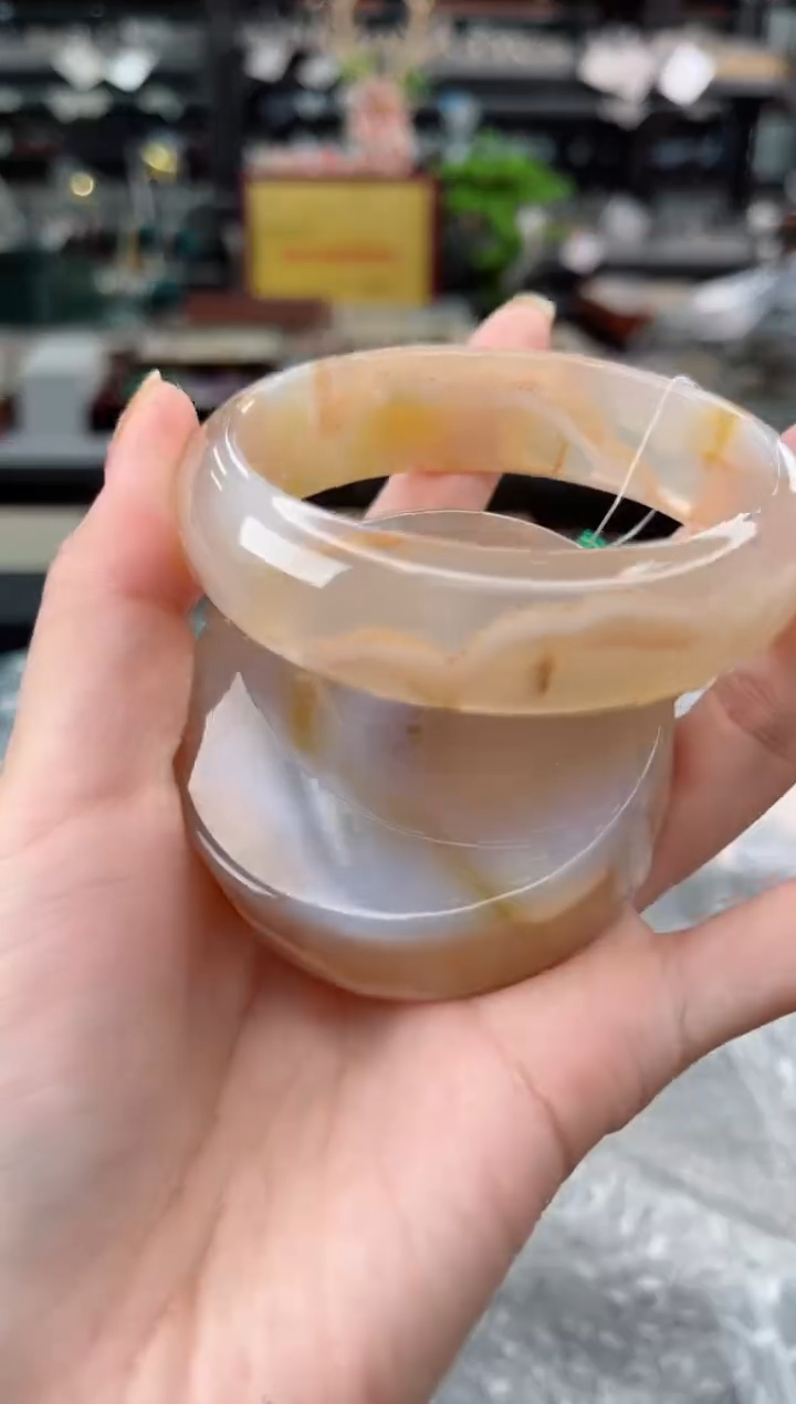 【闪购商品】石英质玉手镯未镶嵌60圈口（赠品镯心）3538223