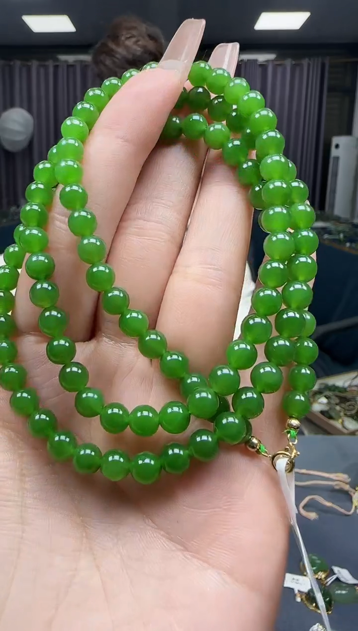 【闪购商品】和田玉挂件18K金镶嵌1