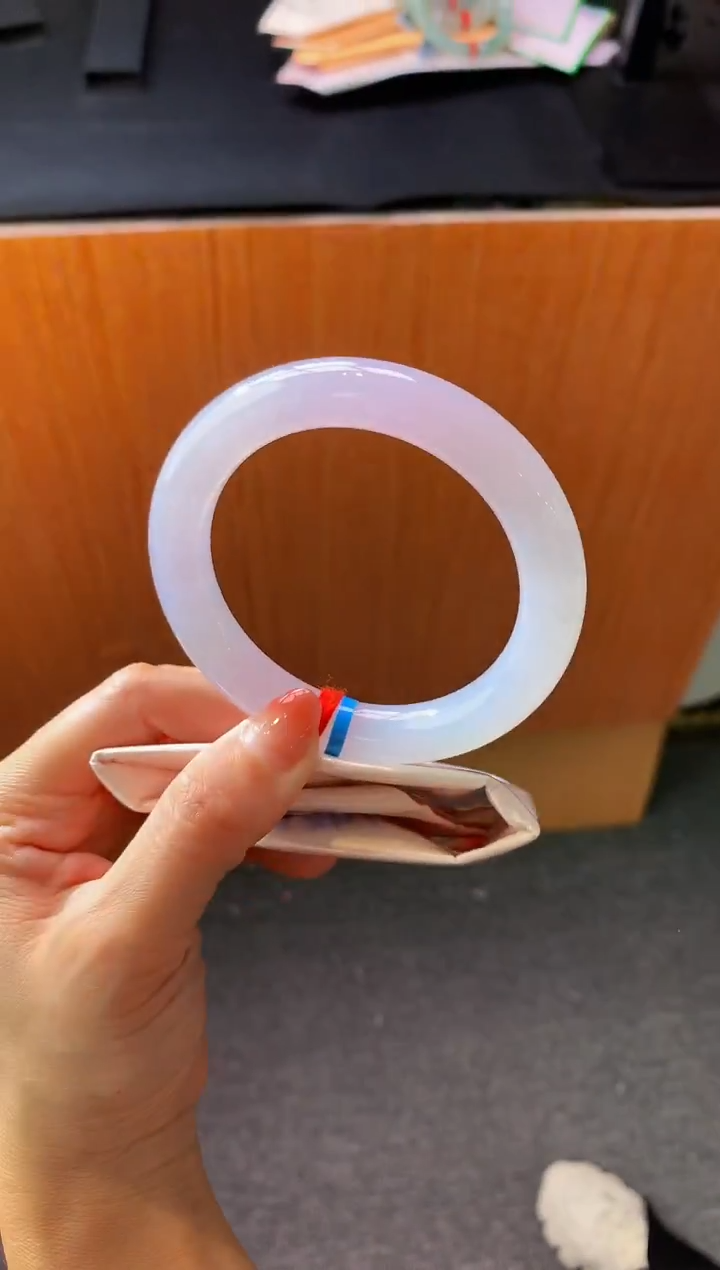 未镶嵌手镯翡翠-Q56 圈口58.4 