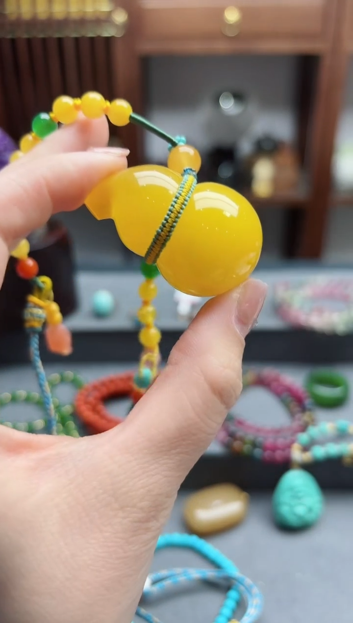 【闪购商品】蜜蜡裸石未镶嵌蜜蜡葫芦吊坠 DY