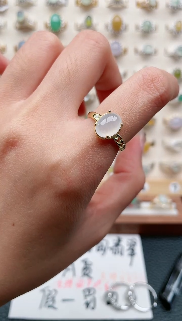 【闪购商品】翡翠戒指银S925镶嵌1111