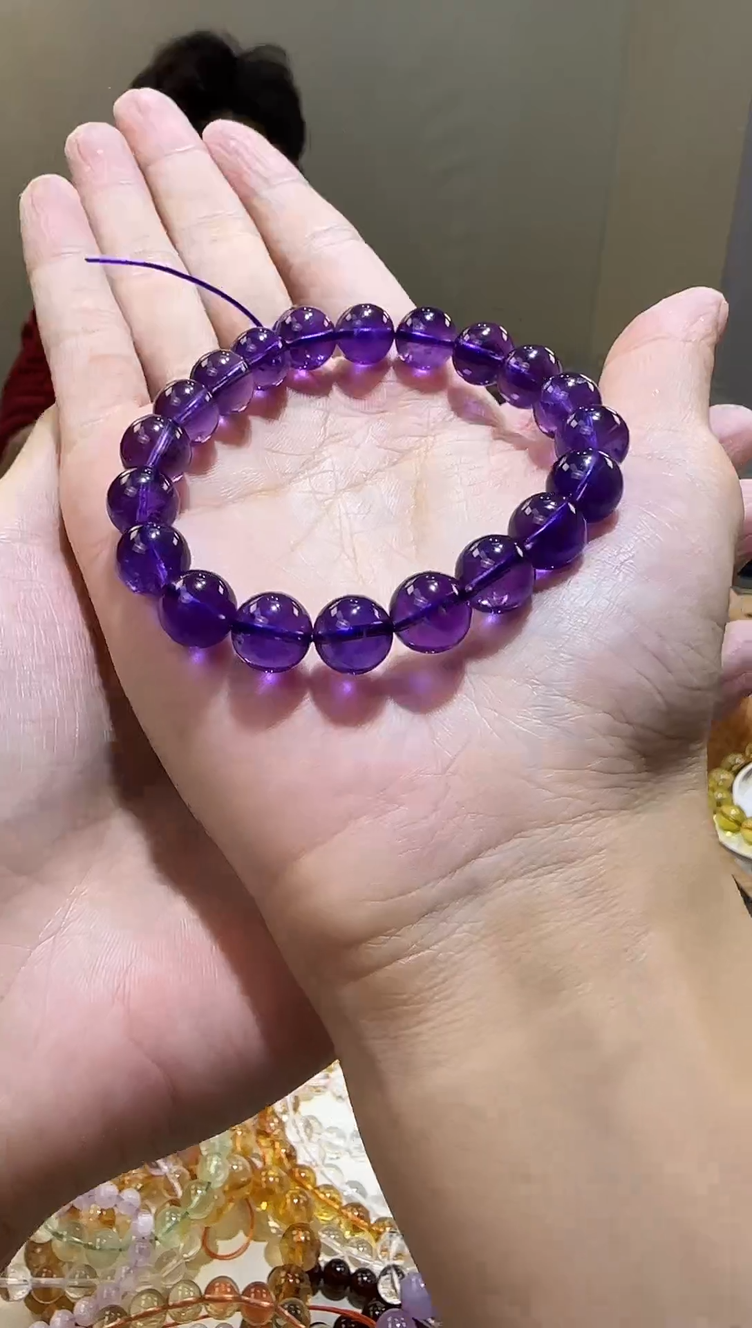【闪购商品】水晶手链未镶嵌乌拉圭紫水晶10