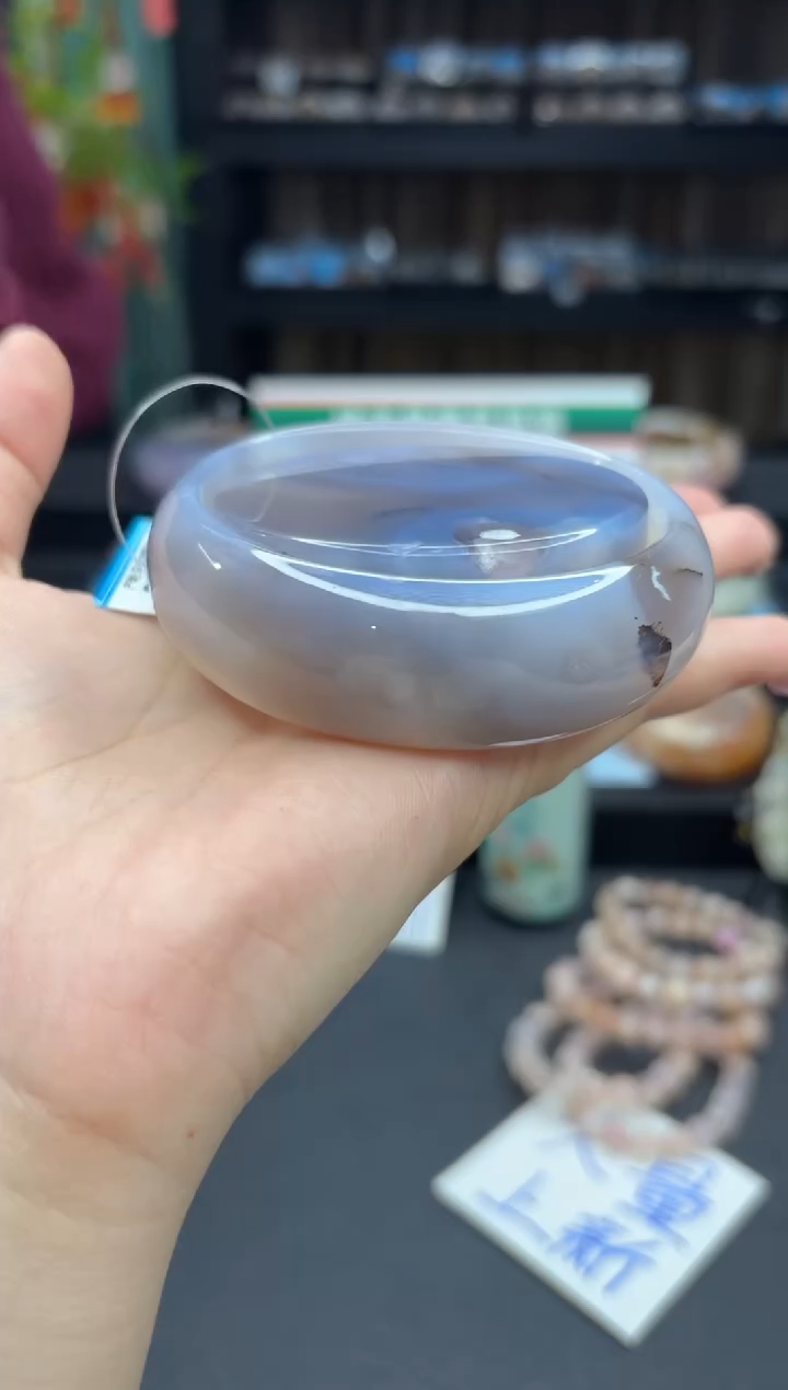 【闪购商品】石英质玉手镯未镶嵌239（62圈赠送镯心）