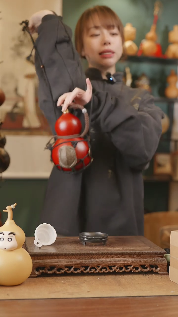 【闪购商品】312号精品天然大漆工艺防渗内胆酒葫芦~