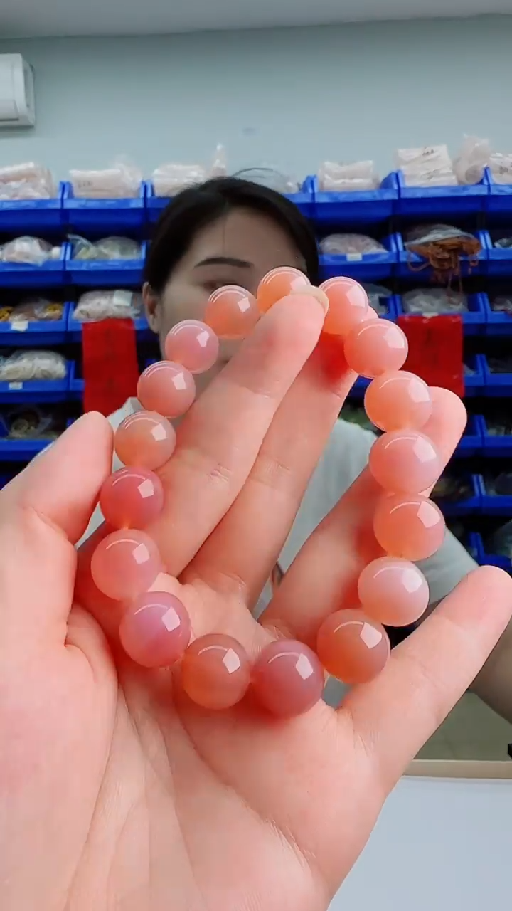 玛瑙未镶嵌手饰凤凰粉手串卡1.2多样性发一