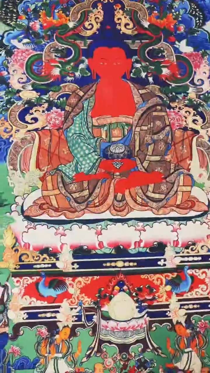 装裱画唐卡藏艺阁高端绘画作品TK16048