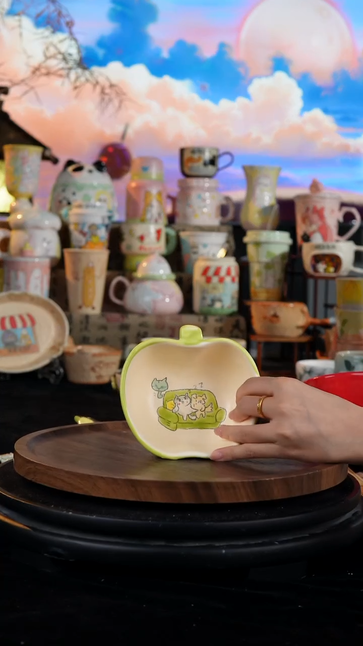 陶瓷便携款手工手绘景德镇陶瓷