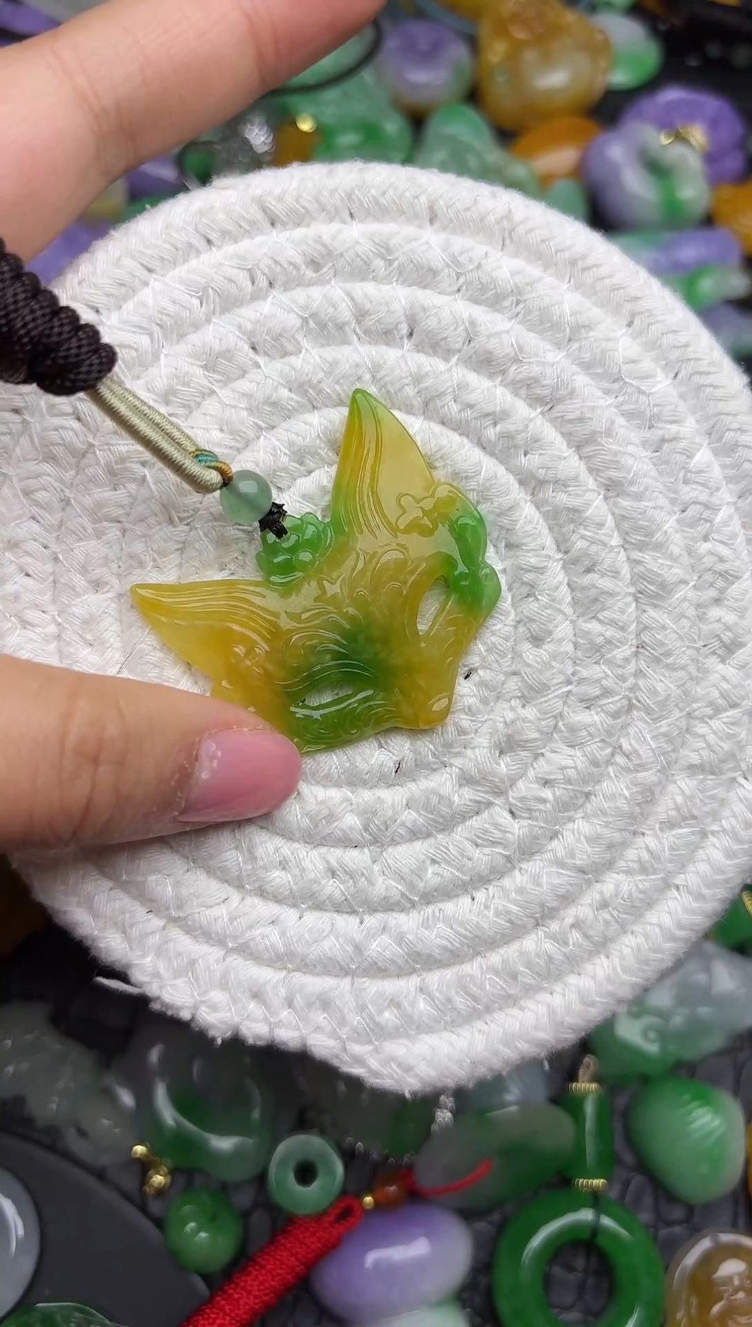 颈饰未镶嵌翡翠缅甸翡翠吊坠