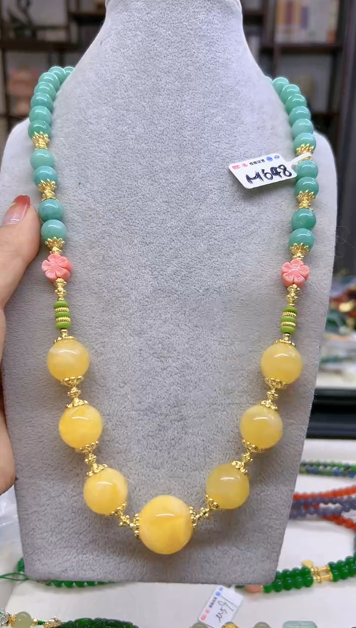 【闪购商品】蜜蜡毛衣链未镶嵌M648