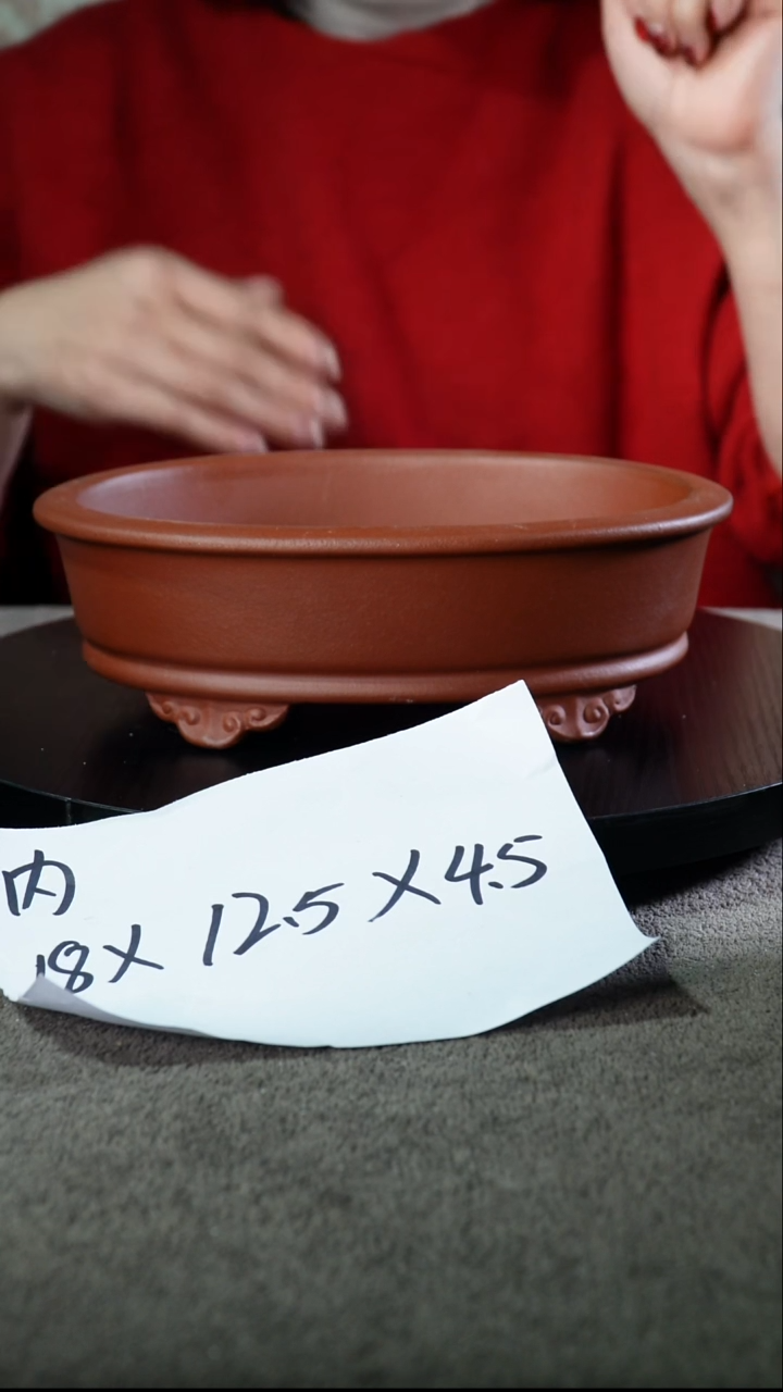 宜兴紫砂花盆小盆