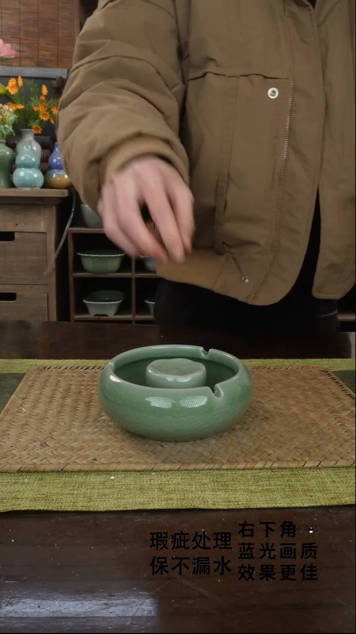 陶瓷灭烟槽A-13（直径）次品保不漏水外观不完美