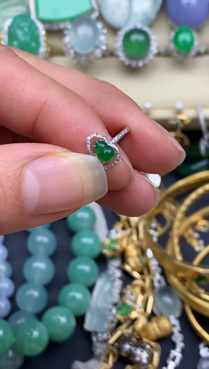 【闪购商品】翡翠戒指18K金镶嵌191-中国好珍宝