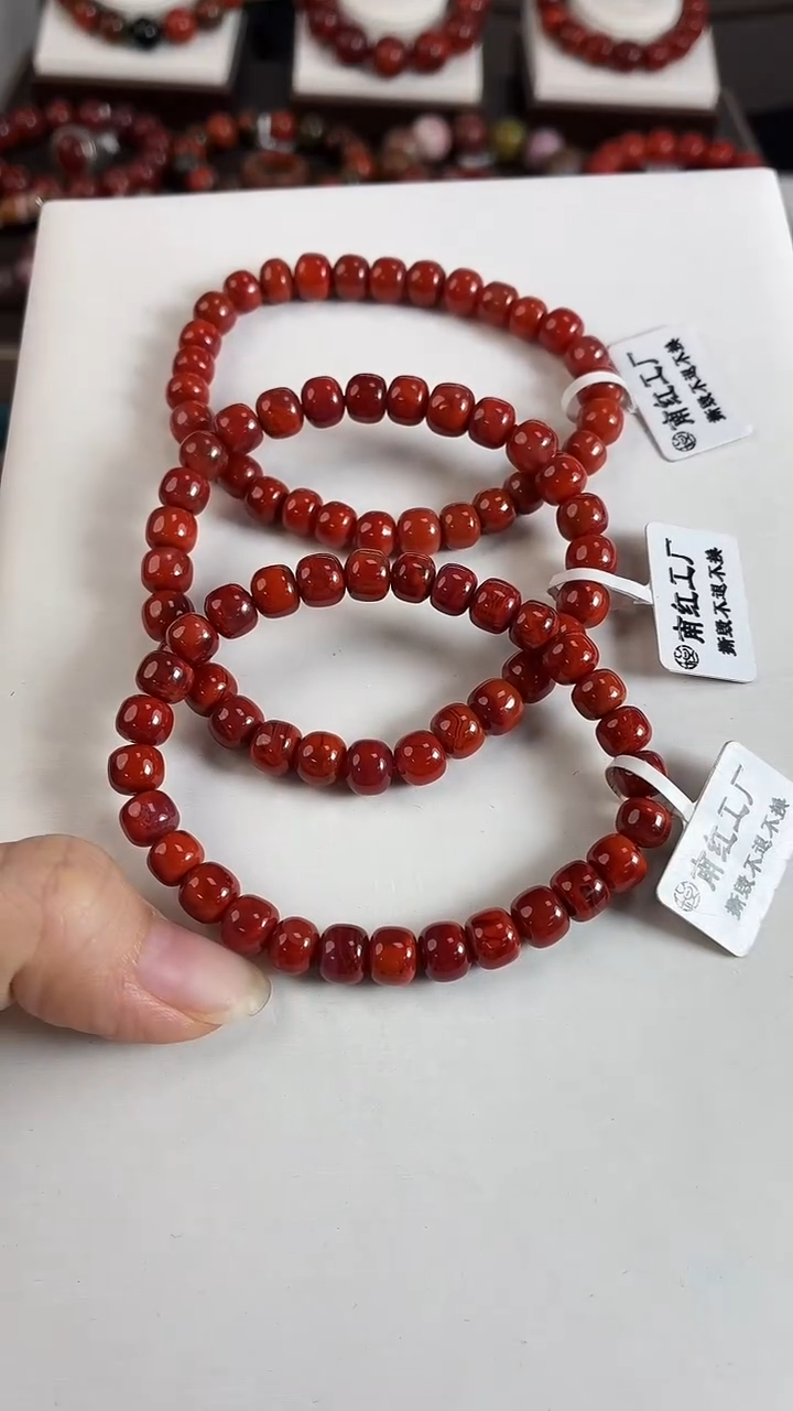 未镶嵌瓦西老型手串7+南红玛瑙（多样式发其一）