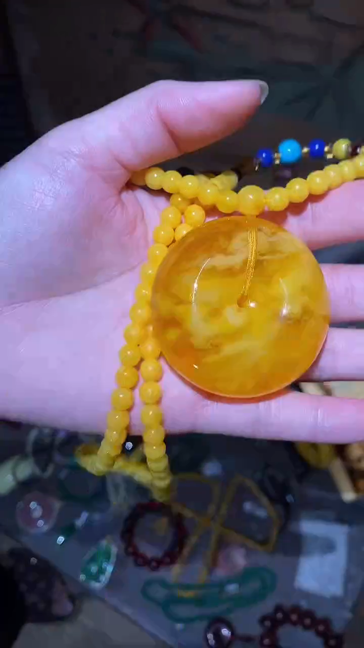 未镶嵌颈饰蜜蜡永玉阁精品专属摆件