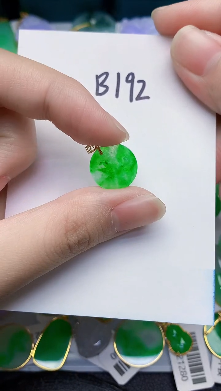 【闪购商品】翡翠颈饰18K金镶嵌000000000