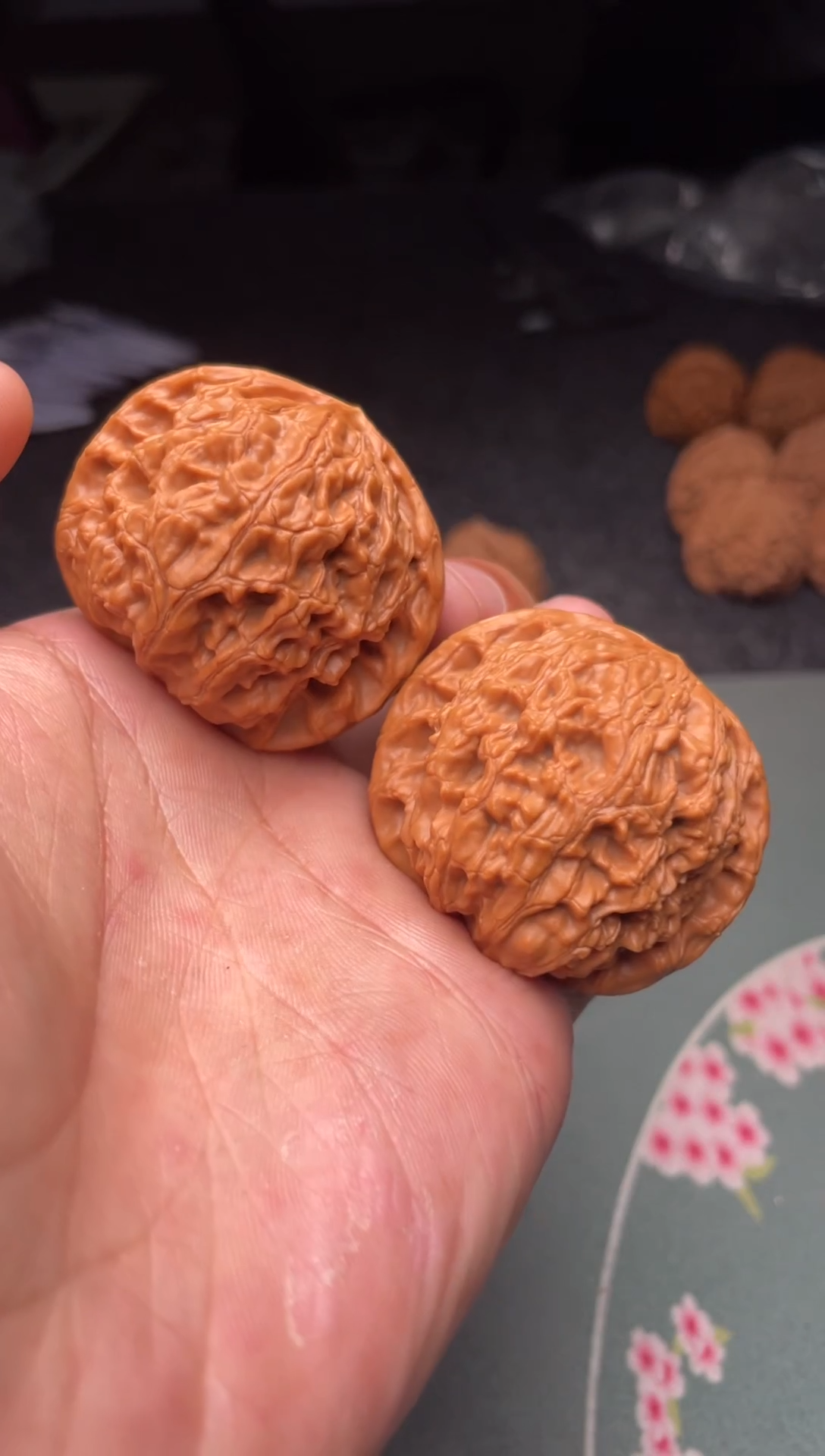 把件文玩核桃a42   水龙纹44尺