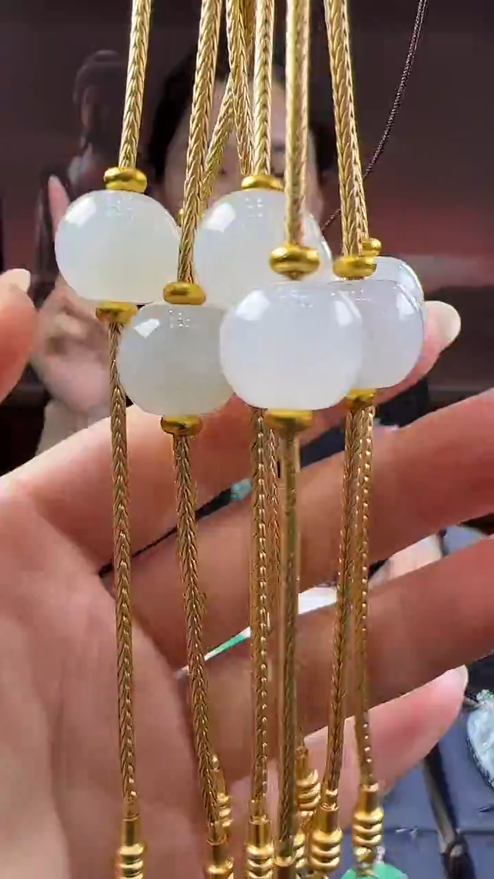 未镶嵌挂件翡翠路路通手链（多样性发其一）