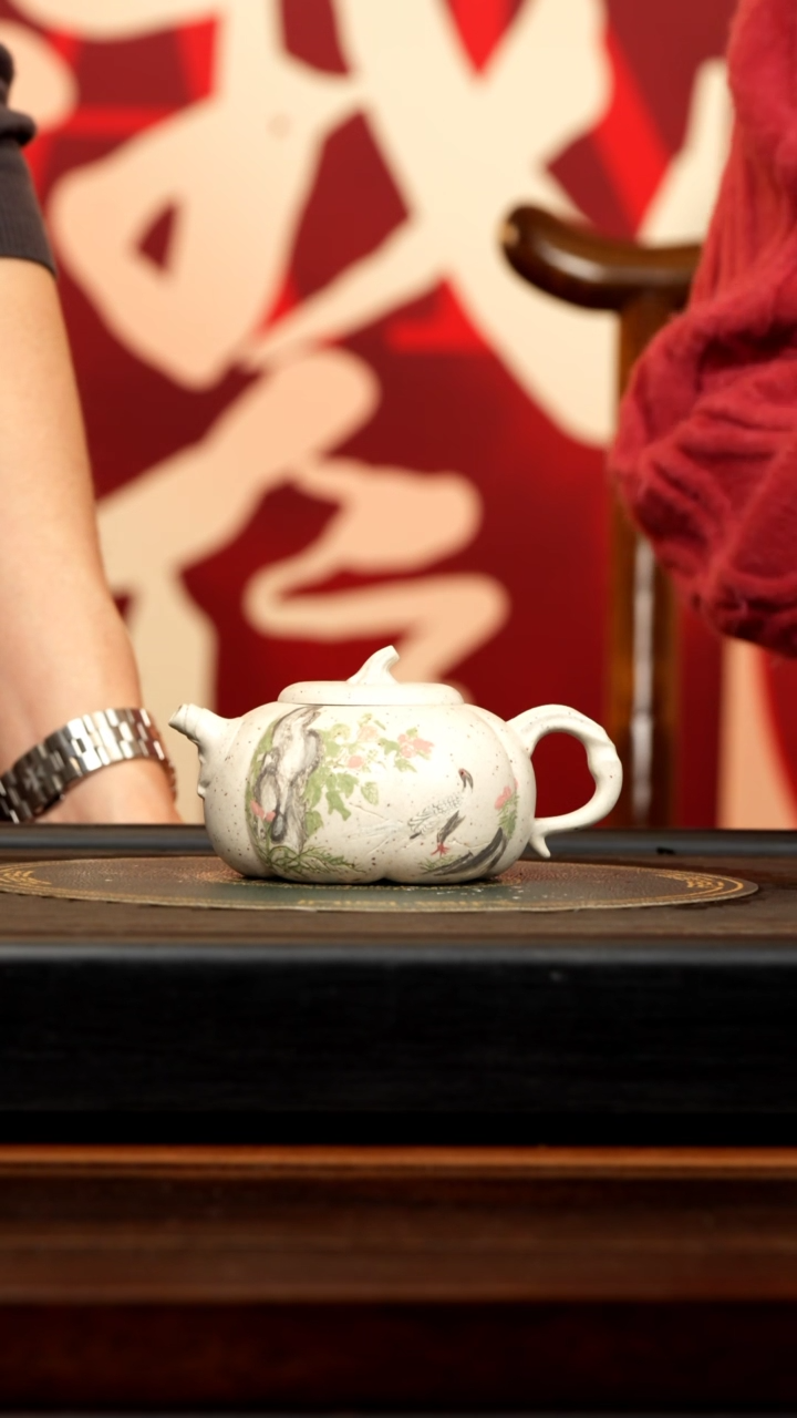 【闪购商品】紫砂茶壶RQX 香山白泥 南瓜 280cc