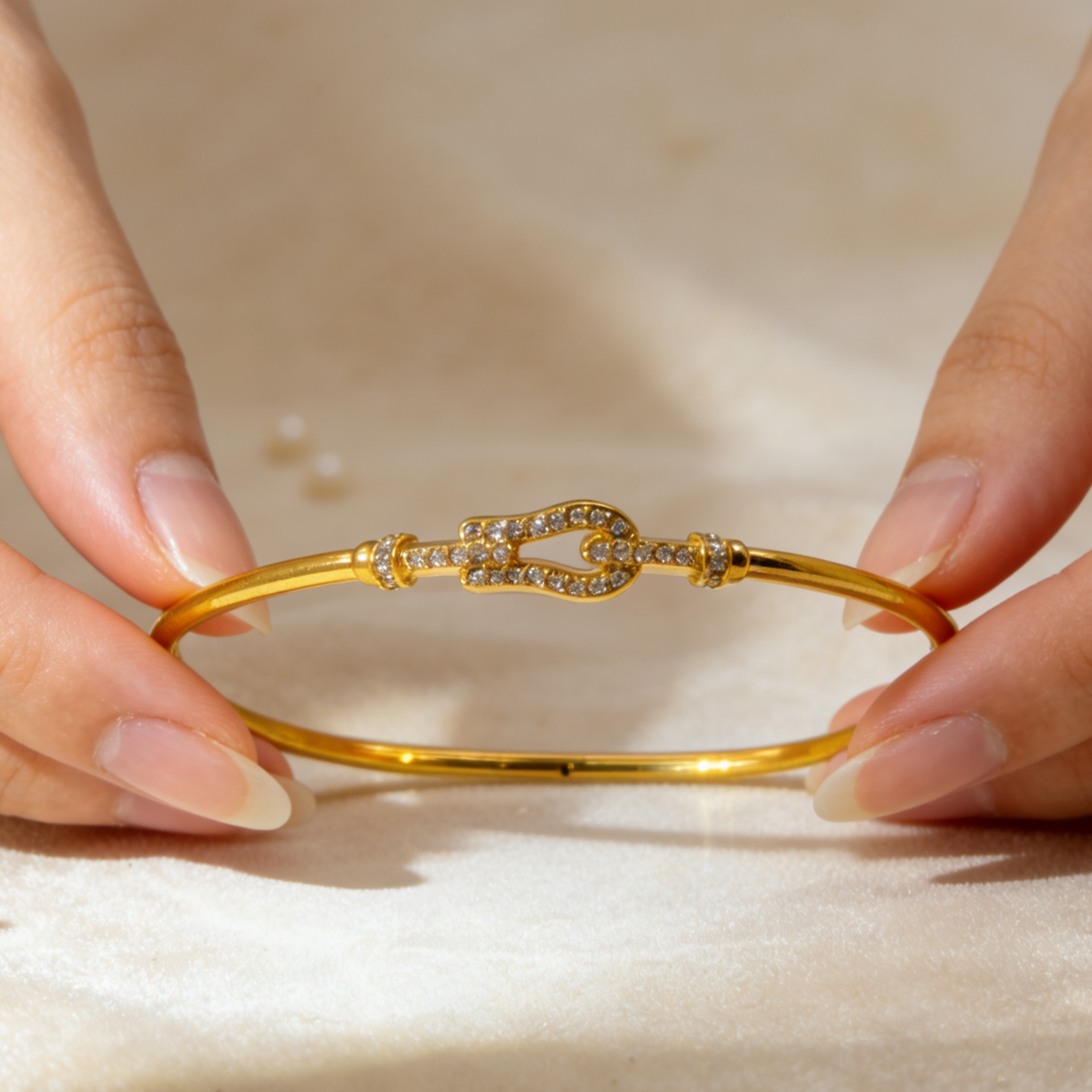 【婷婷专享】足金999 T家排扣手镯 6D工艺   元旦特惠