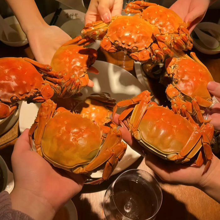 【空运巨无霸活蟹】江苏大闸蟹公蟹5两母蟹4两共6/8/10只京东顺丰明天到