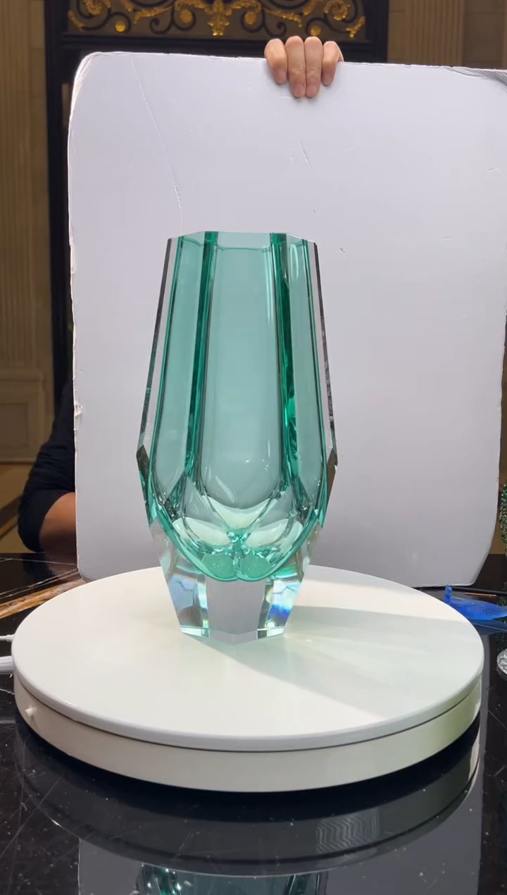 【闪购商品】摆件天青色艺术琉璃花器