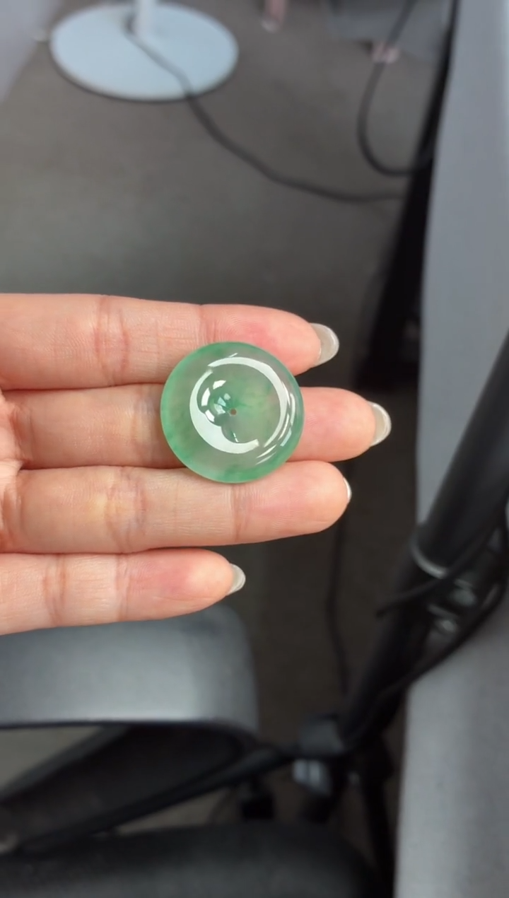 吊坠(不含链)未镶嵌翡翠25平安扣26.5 6.1