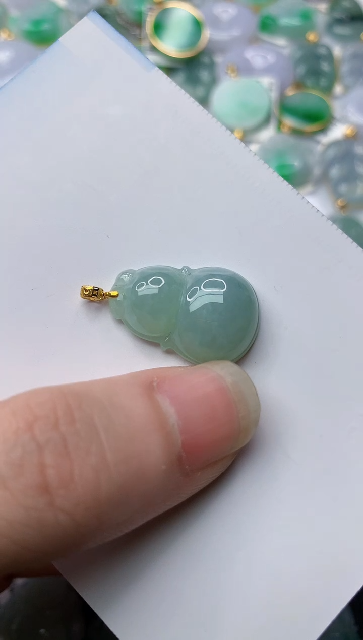 【闪购商品】翡翠颈饰18K金镶嵌20........