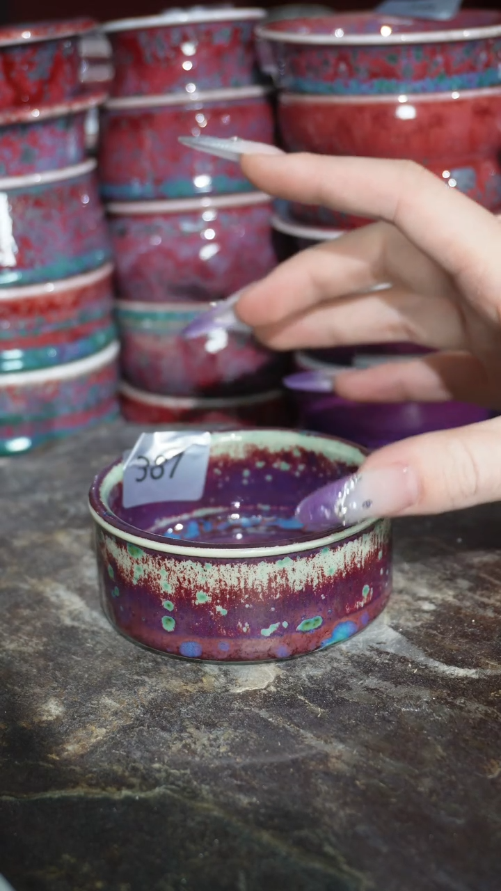 摆件陶精品窑变钧瓷茶器