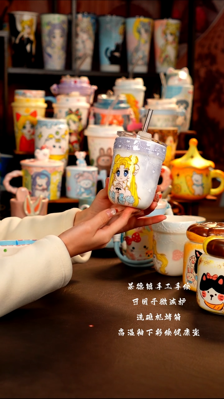 景德镇手工手绘杯杯